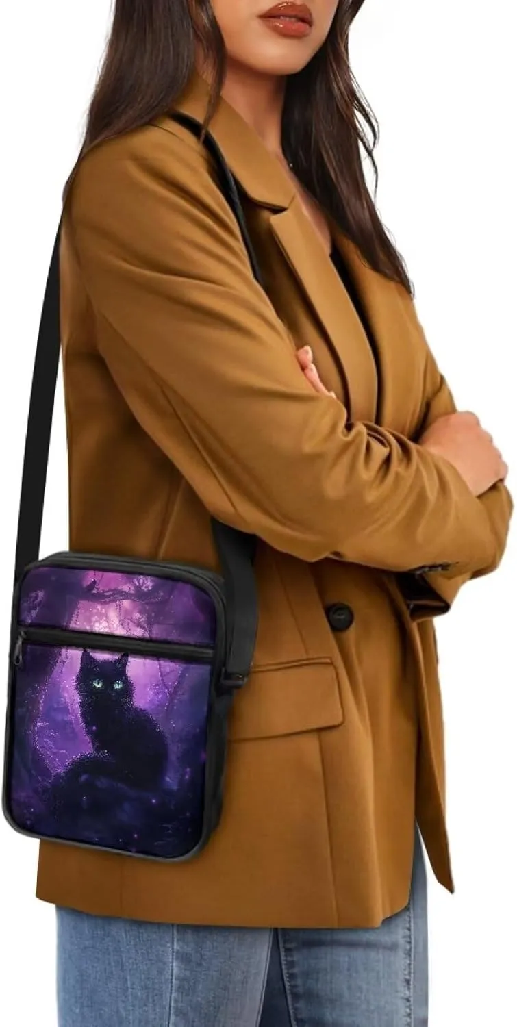 Small Messenger Bag Purse Crossbody Bag with Adjustable Strap for Women Men for Travel Outdoor Sports