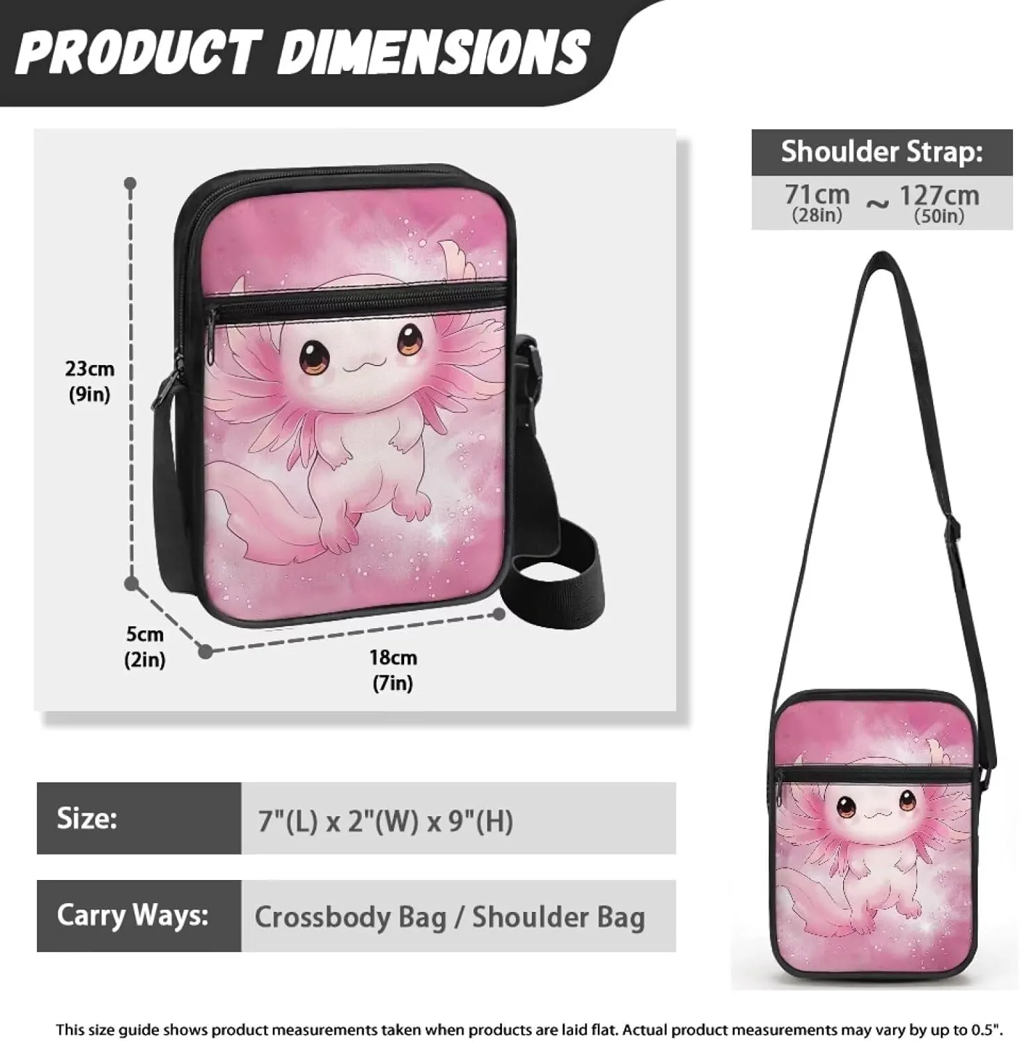 Small Messenger Bag Purse Crossbody Bag with Adjustable Strap for Women Men for Travel Outdoor Sports