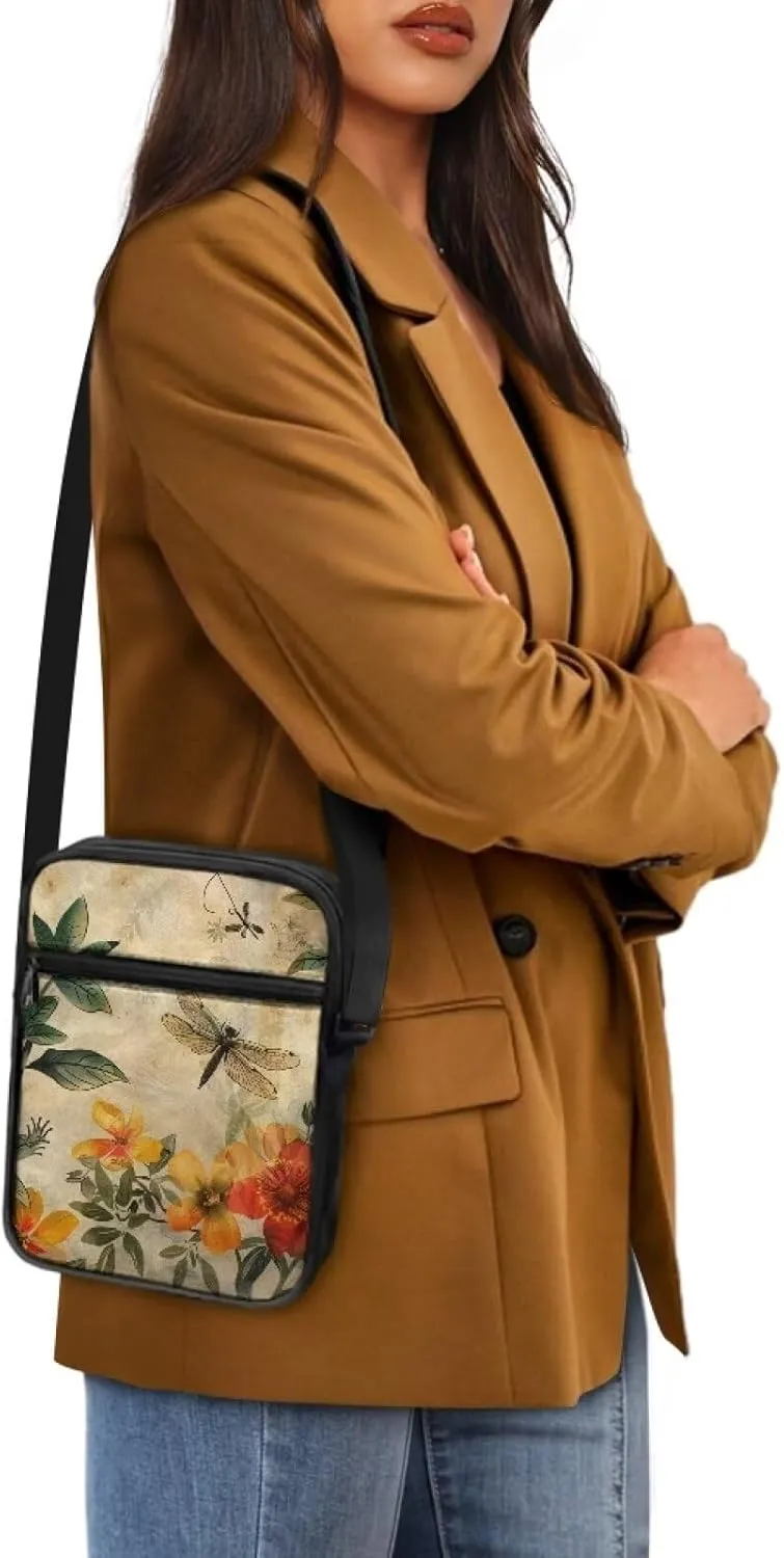 Small Messenger Bag Purse Crossbody Bag with Adjustable Strap for Women Men for Travel Outdoor Sports