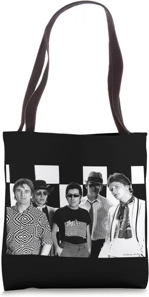 Squeeze Band Chequered B&W Photo By George DuBose Tote Bag