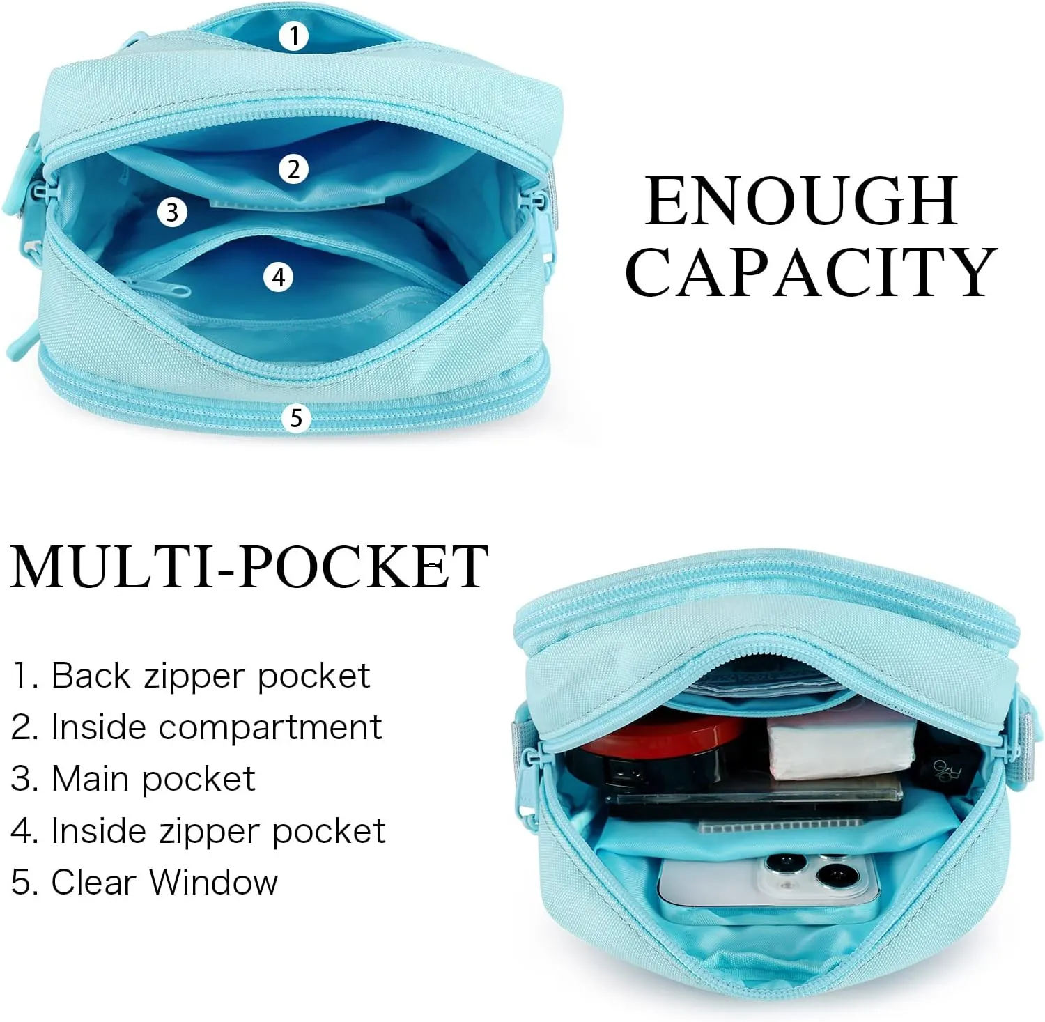 STEAMEDBUN Ita Bag Crossbody Small Pin Display Bag with Insert