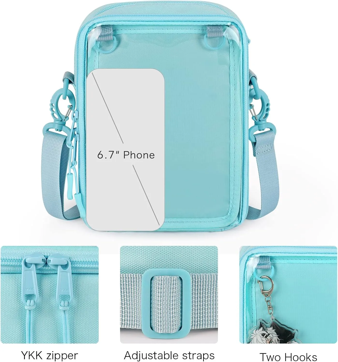 STEAMEDBUN Ita Bag Crossbody Small Pin Display Bag with Insert