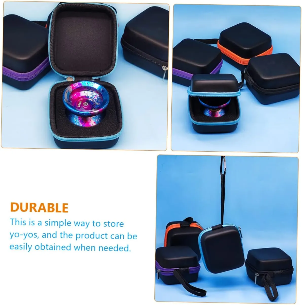 Storage Bag Compact Hard Travel Case for Easy Carrying Stylish Design for Travel Home Parties School Use Holder with Storage