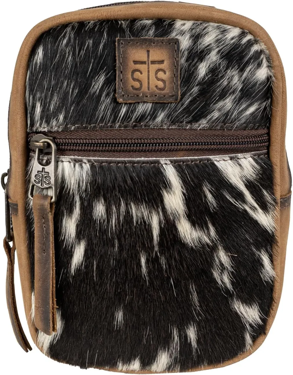STS Ranchwear Womens Auzlyn Cowhide/Tan Leather Crossbody Bag