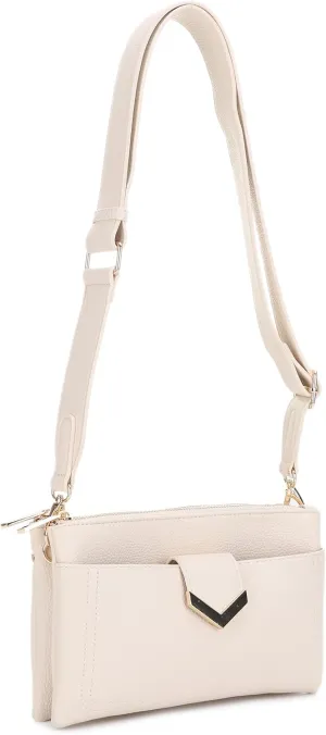 Stylish Multi-Compartment Crossbody Bag – Perfect for Travel, Work, Daily Use, with Adjustable Strap & Secure Storage
