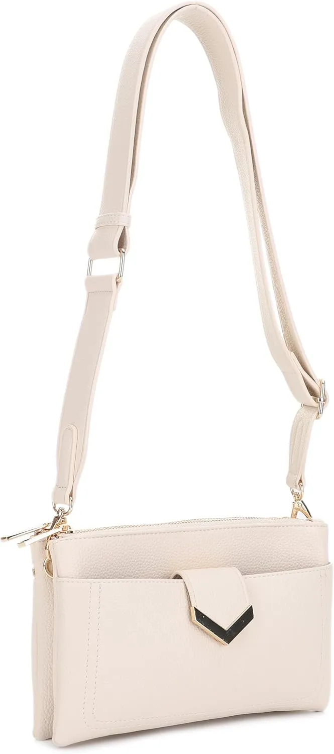 Stylish Multi-Compartment Crossbody Bag – Perfect for Travel, Work, Daily Use, with Adjustable Strap & Secure Storage