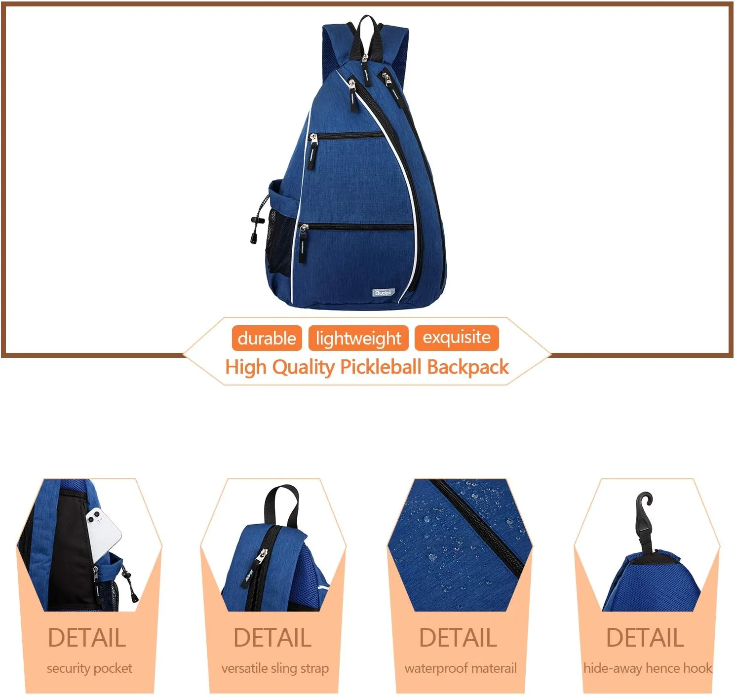 Sucipi Pickleball Bag Pickleball Backpack for Women Men Pickleball Paddle Backpack Reversible Pickleball Paddle Bag Pickleball Rackets Bags for Ladies