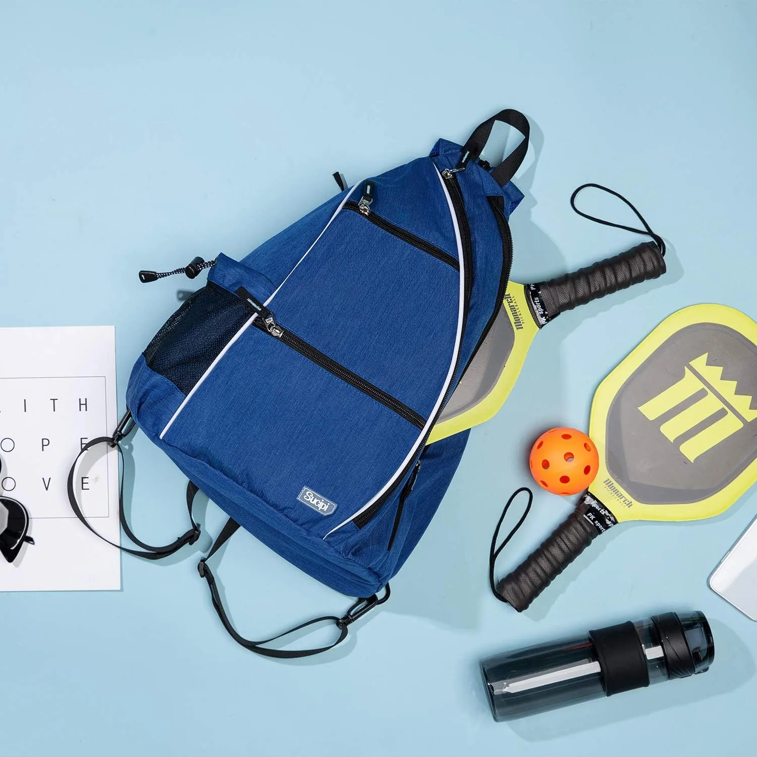 Sucipi Pickleball Bag Pickleball Backpack for Women Men Pickleball Paddle Backpack Reversible Pickleball Paddle Bag Pickleball Rackets Bags for Ladies