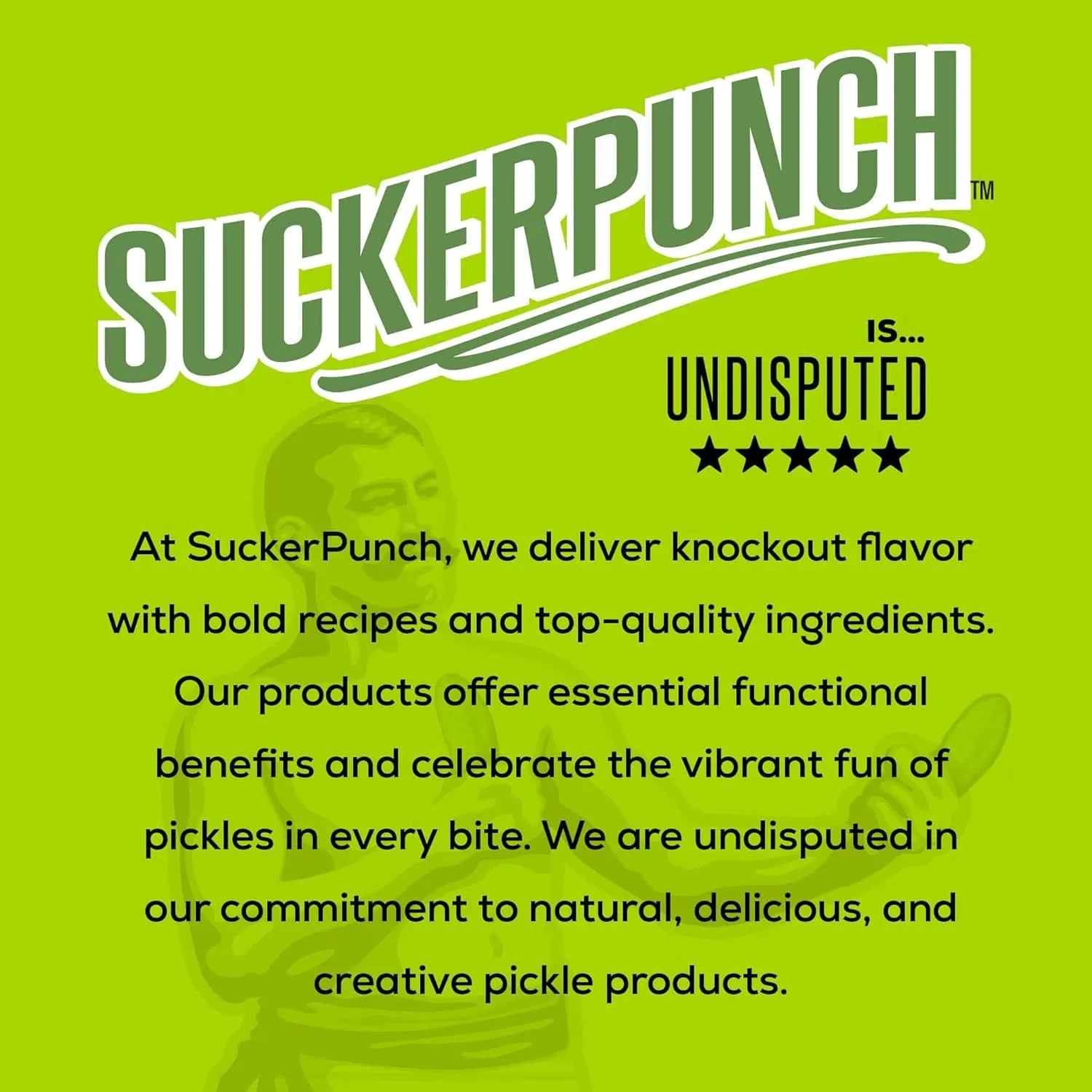 Suckerpunch Hydration Pickle Juice Shot, Dill Flavored, Gluten Free, Post Workout Dill Electrolyte Drink, Low Calorie, Muscle Cramp Defense, Potassium, Keto Friendly, Low Sugar, Non GMO, 2 Oz, 12 CT