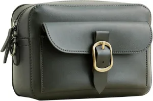 SUNLIGHT LEAVES Vegan Leather Crossbody Camera Bag For Women Vintage Square Satchel Retro Small Purse Simple Shoulder Handbag