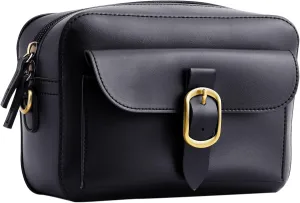 SUNLIGHT LEAVES Vegan Leather Crossbody Camera Bag For Women Vintage Square Satchel Retro Small Purse Simple Shoulder Handbag
