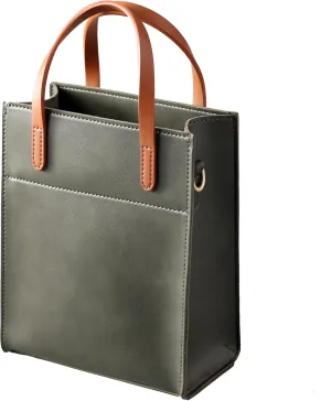 SUNLIGHT LEAVES Vintage Vegan Leather Mini Tote Bag For Women Simple Small Handle Purse Cute Cell Phone Satchel Lady Handbag