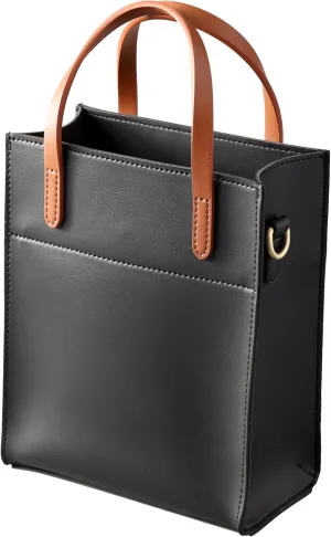 SUNLIGHT LEAVES Vintage Vegan Leather Mini Tote Bag For Women Simple Small Handle Purse Cute Cell Phone Satchel Lady Handbag