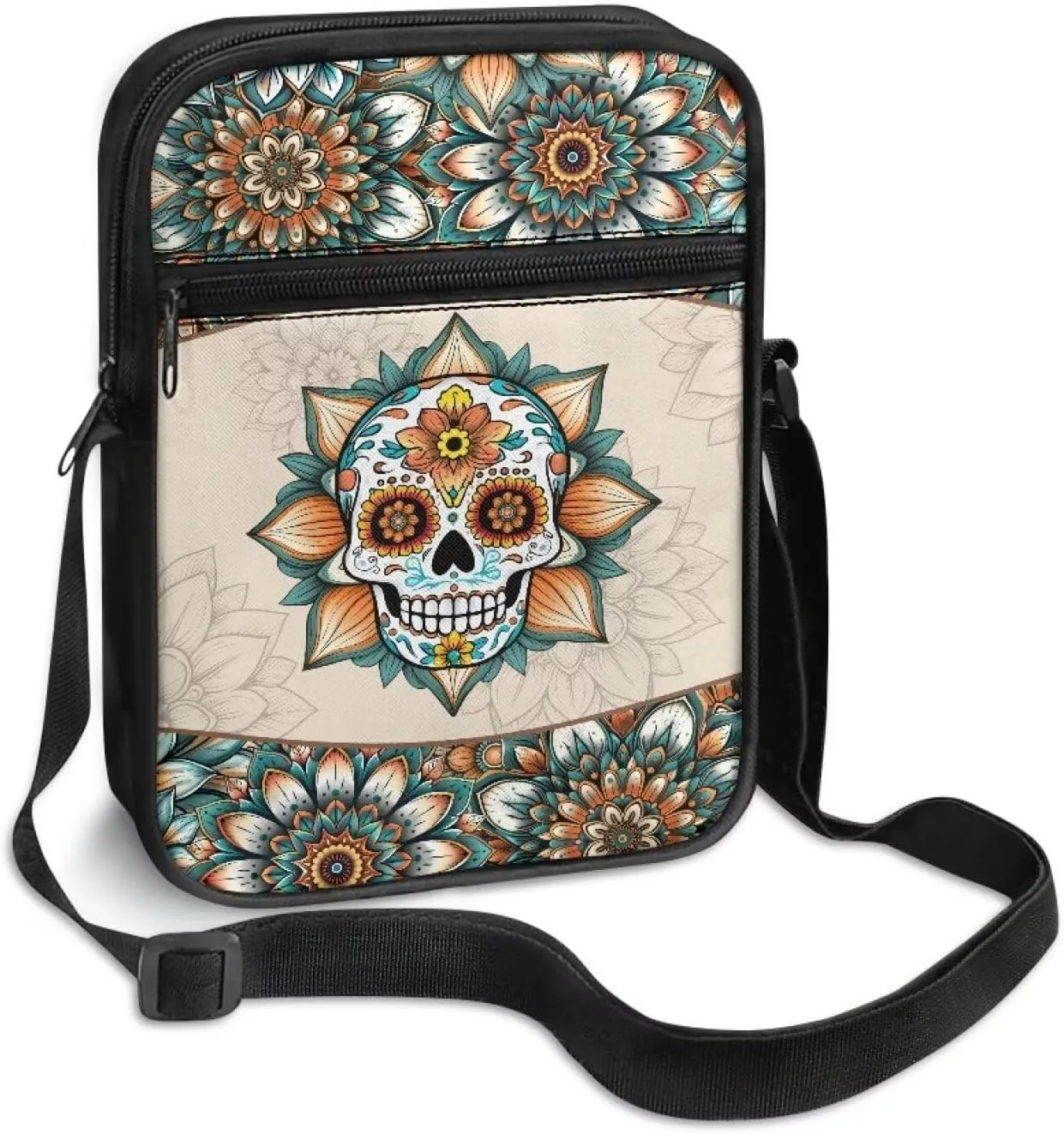 Suobstales Messenger Bag for Men Women Canvas Purse Crossbody Shoulder Bag Casual Sling Pack for Work Business Sport Travel