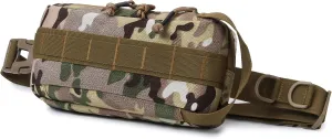 Tactical Ammo Pouch Firearm Ammunition Carrier Bag Tactical Drop Pouch Sub Abdominal Carrying Kit Bag Rifle Carbine Pistol Revolver Ammos Transportation Soft Case Hunting Shooting Fanny Pack
