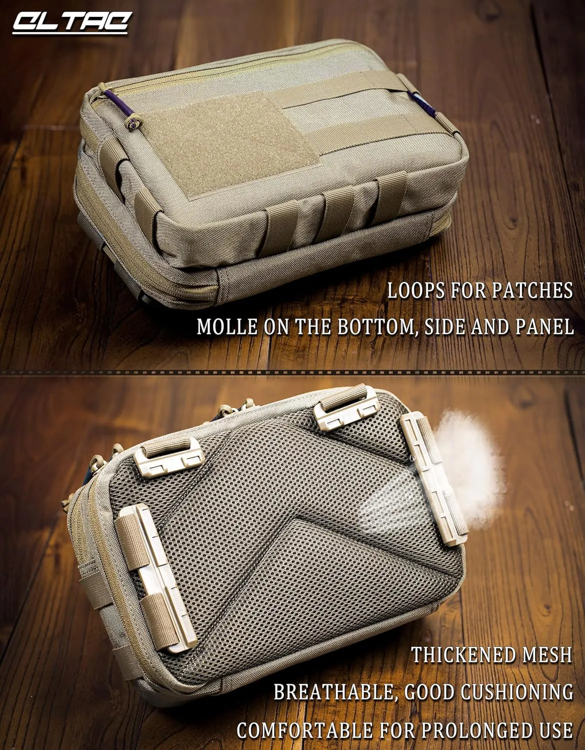 Tactical Chest Rig Bag Concealed Carry CCW Pack Molle Pouch IFAK EMT Medical Organizer for Outdoor Hunting Shooting Hiking with Quick Release Harness