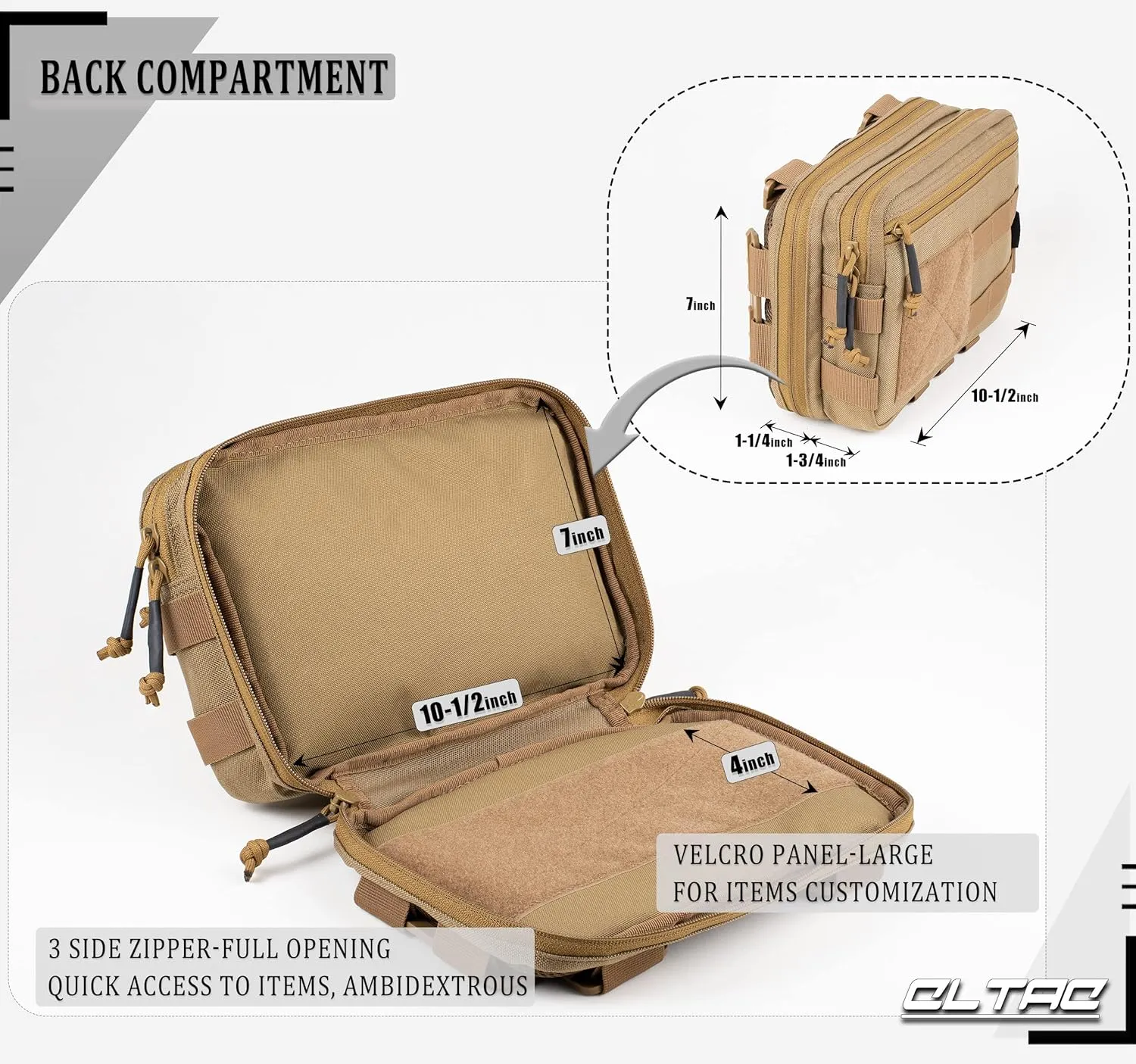 Tactical Chest Rig Bag Concealed Carry CCW Pack Molle Pouch IFAK EMT Medical Organizer for Outdoor Hunting Shooting Hiking with Quick Release Harness