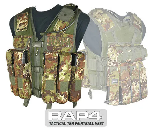 Tactical Ten Paintball Vest, Large Size (ACU)