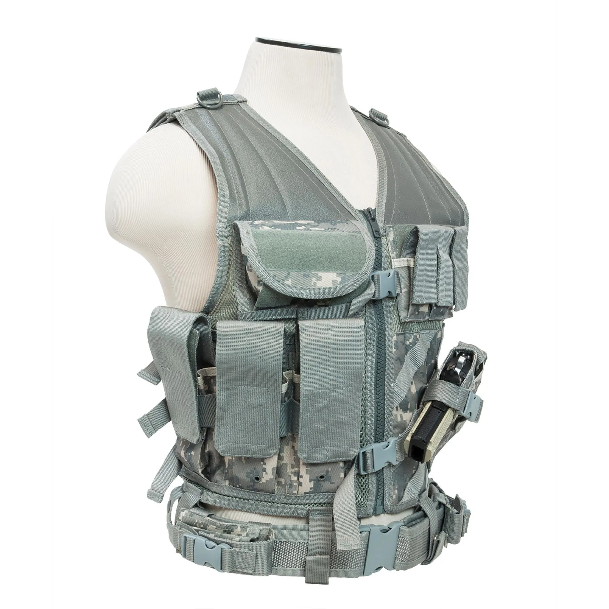 Tactical Vest - Digital Camo,XL-XXL 