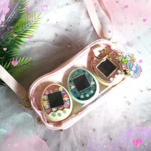 Tamagotchi Purse with clear compartment