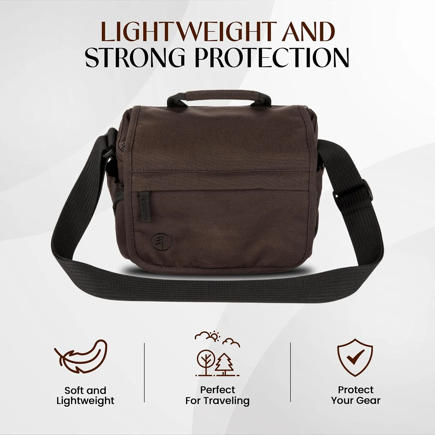 Tamrac Apache 2.2 Camera Bag for Photographers, Camera Case for Photography Accessories, Shoulder Bag for Compact DSLR and Mirrorless Cameras, Crossbody Camera Bag – Black