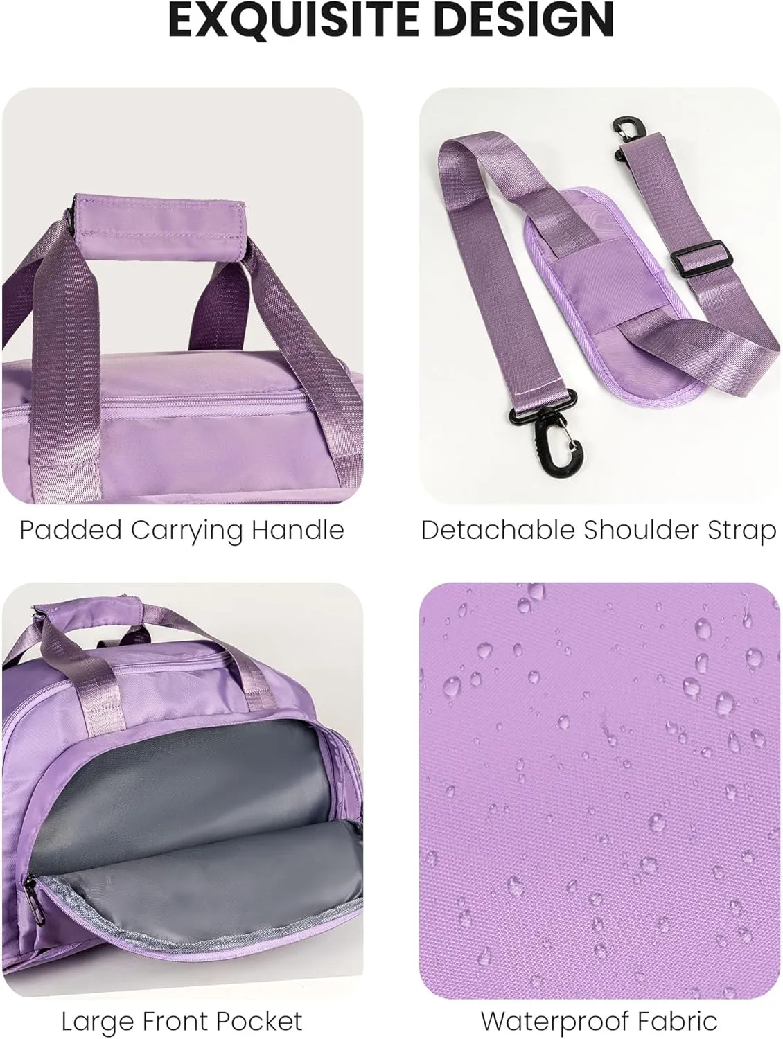 Teenager Girl Gifts Ideas, Initial Gym Bags with Shoe Compartment, Personalized Girl Duffel Bag, Monogram Kid Overnight Bags, Teen Weekend Bag-Thoughtful Gift Idea for Her(Letter L)
