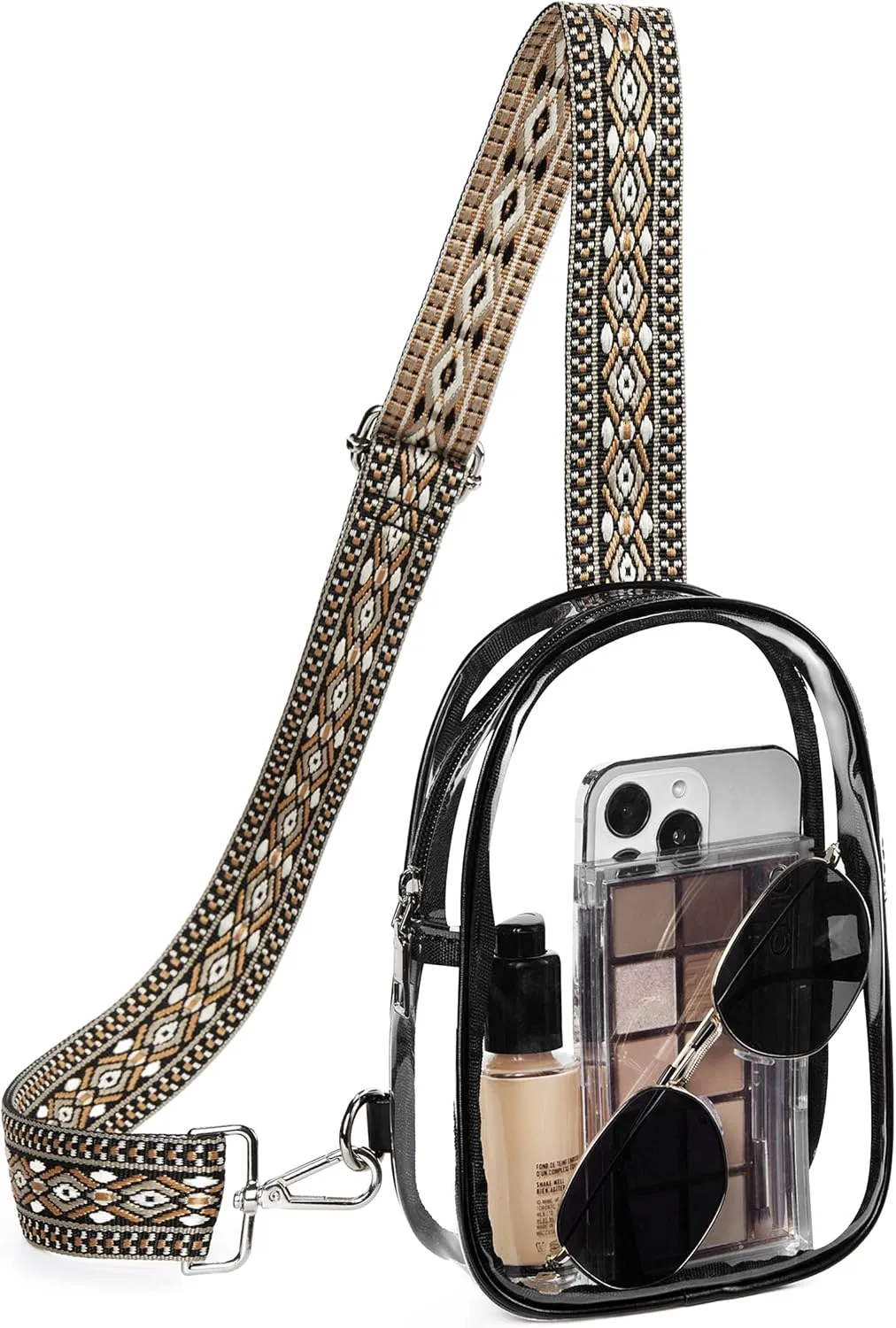 Telena Clear Bag for Stadium Events Women's Clear Purses for Women Stadium Crossbody Bag