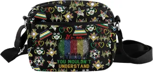 TOBGBE Eastern Star Bag Eastern Star Sorority Crossbody Bag Sorority Sisterhood Gifts It's An Order ES Thing Zipper Strap Bag