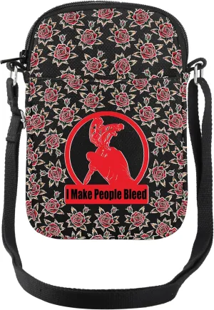 TOBGBE Tattoo Lover Gifts I Make People Bleed Tattoo Artists Crossbody Bag Tattooer Tattooist Body Modification Art Gifts
