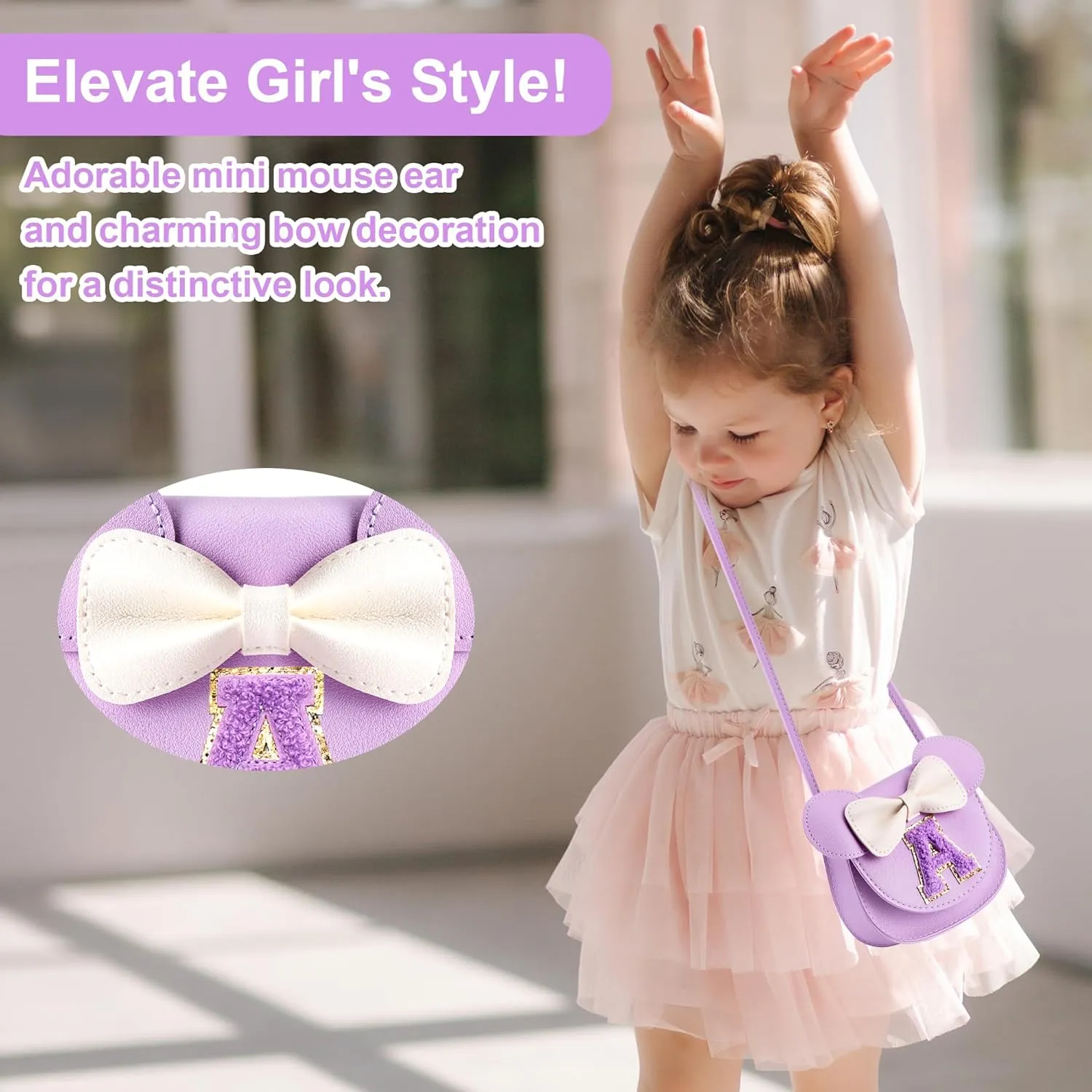 Toddler Purse Gifts for Girls, Little Girl Purse Kids Wallet Crossbody Bag Birthday Gifts for 3-8 Year Old Girl