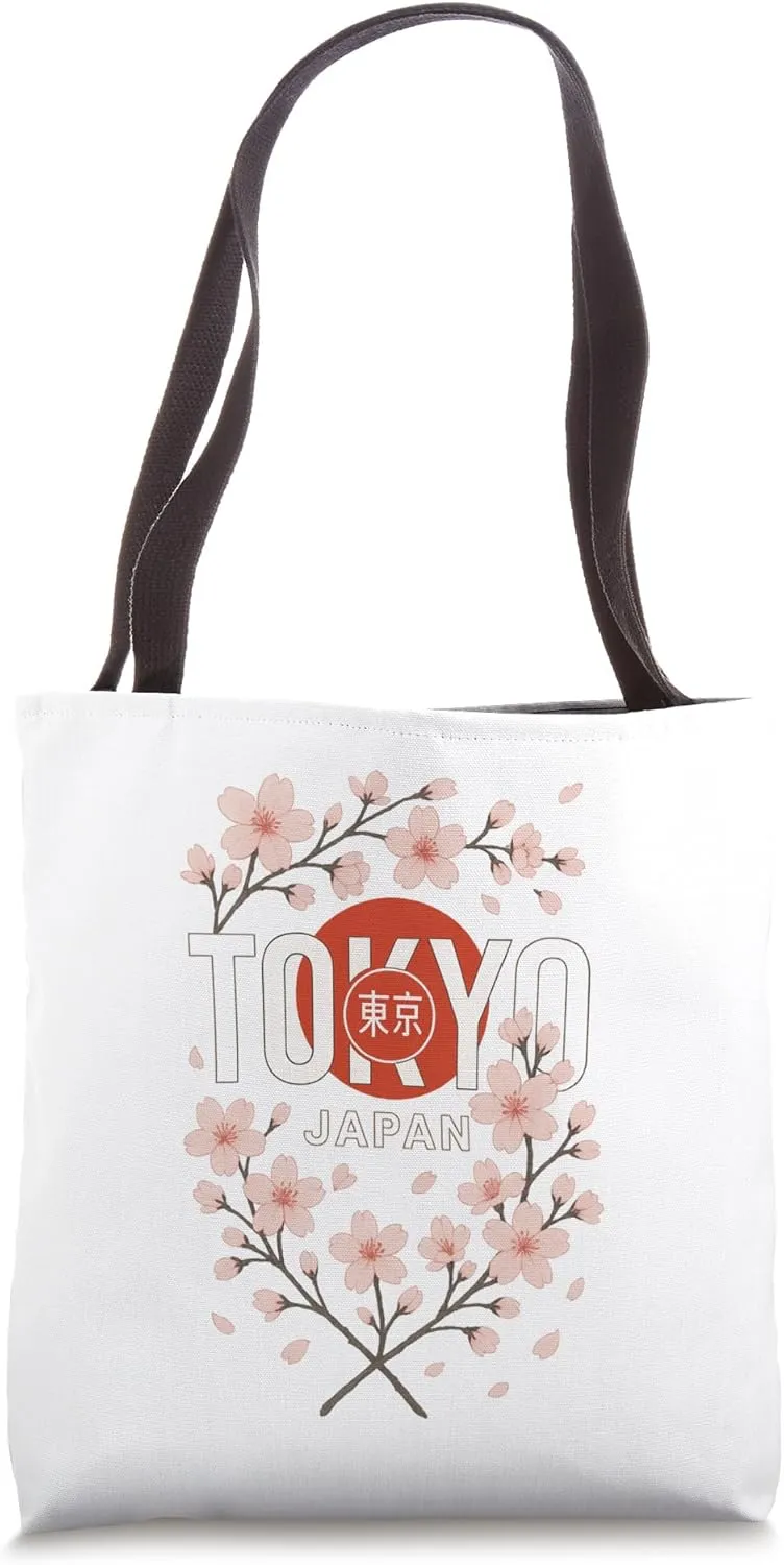 Tokyo Sakura Blossom - Japan Cultural Travel and Streetwear Tote Bag