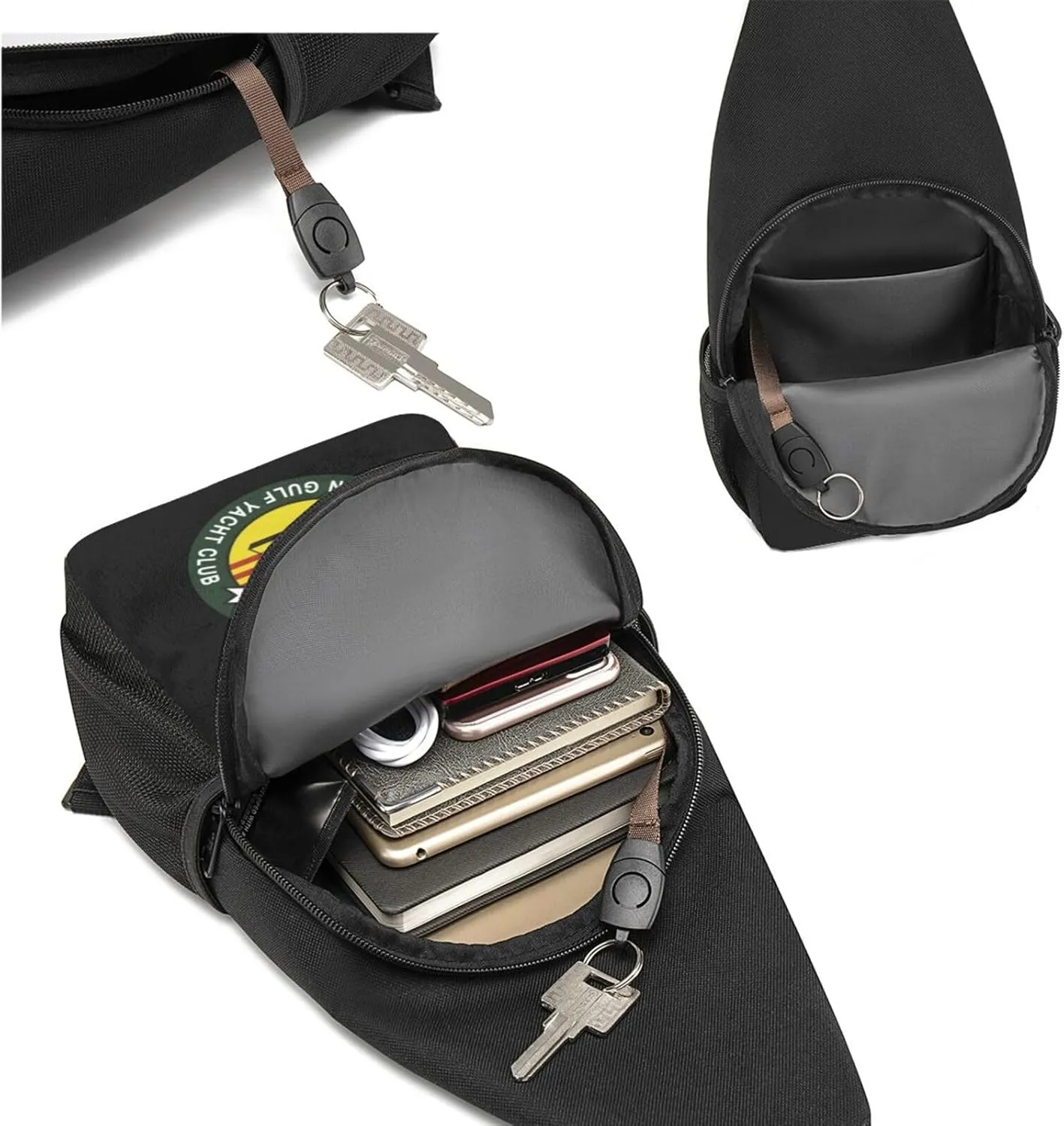 Tonkin Gulf Yacht Club Us 7th Fleet Vietnam Unisex Chest Bag Lightweight Crossbody Shoulder Bag Travel Pocket