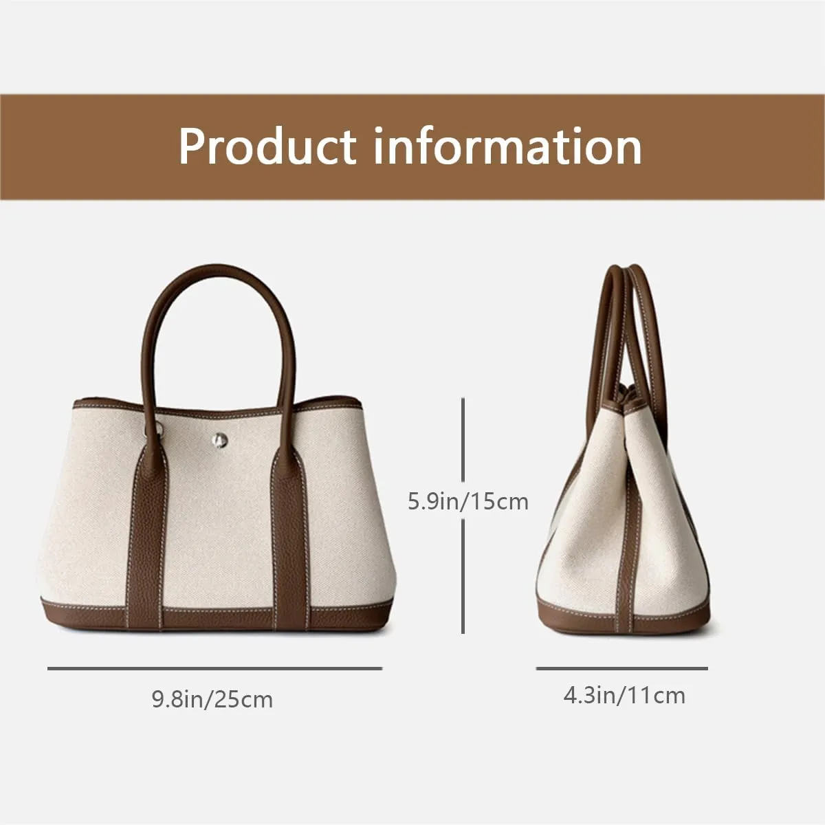 Top Handle Handbags for Women, Ladies Tote Shoulder Bag Simple Canvas Satchel