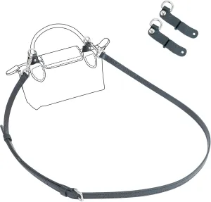 Top Handle No-punching Conversion Set for LONGCHAMP Mini Le Pliage (Silvery Buckle-002)
