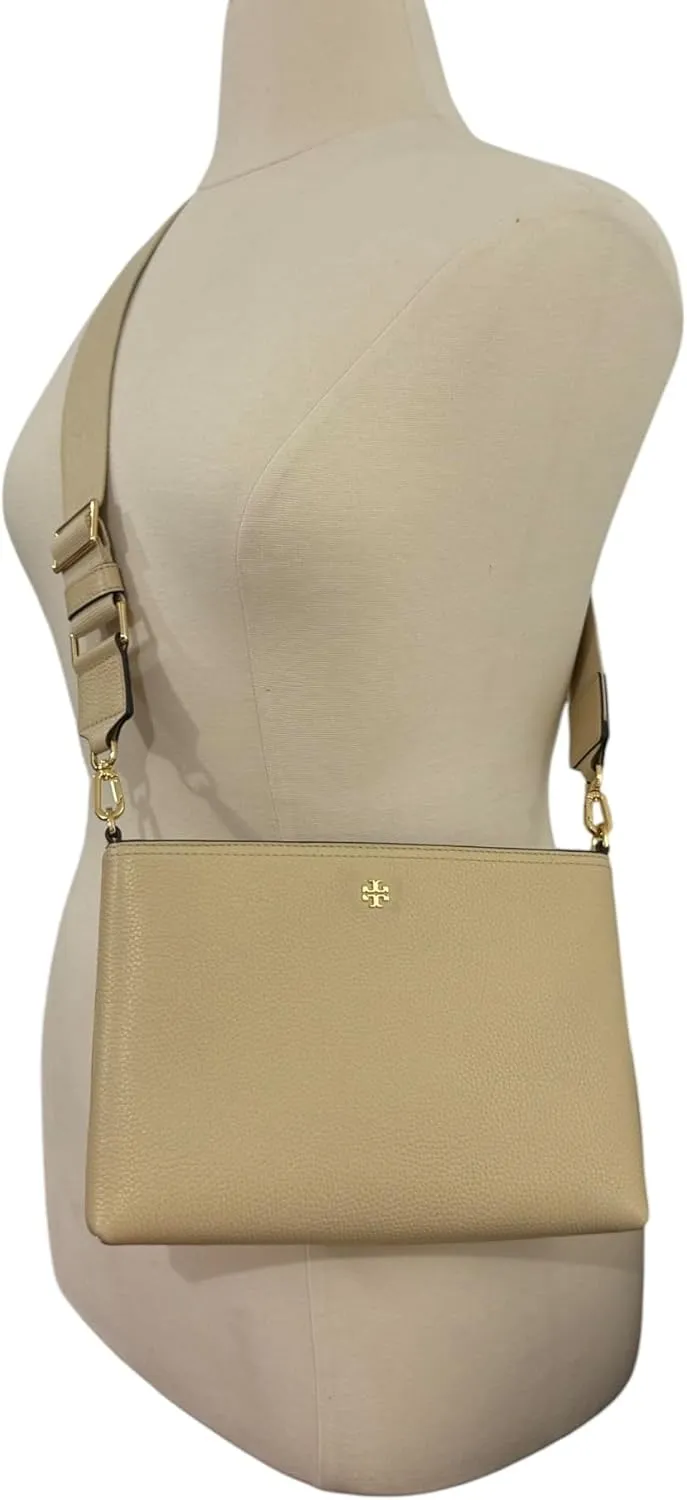 Tory Burch Womens 148314 Blake Swingpack Pebbled Leather Crossbody Shoulder Bag,