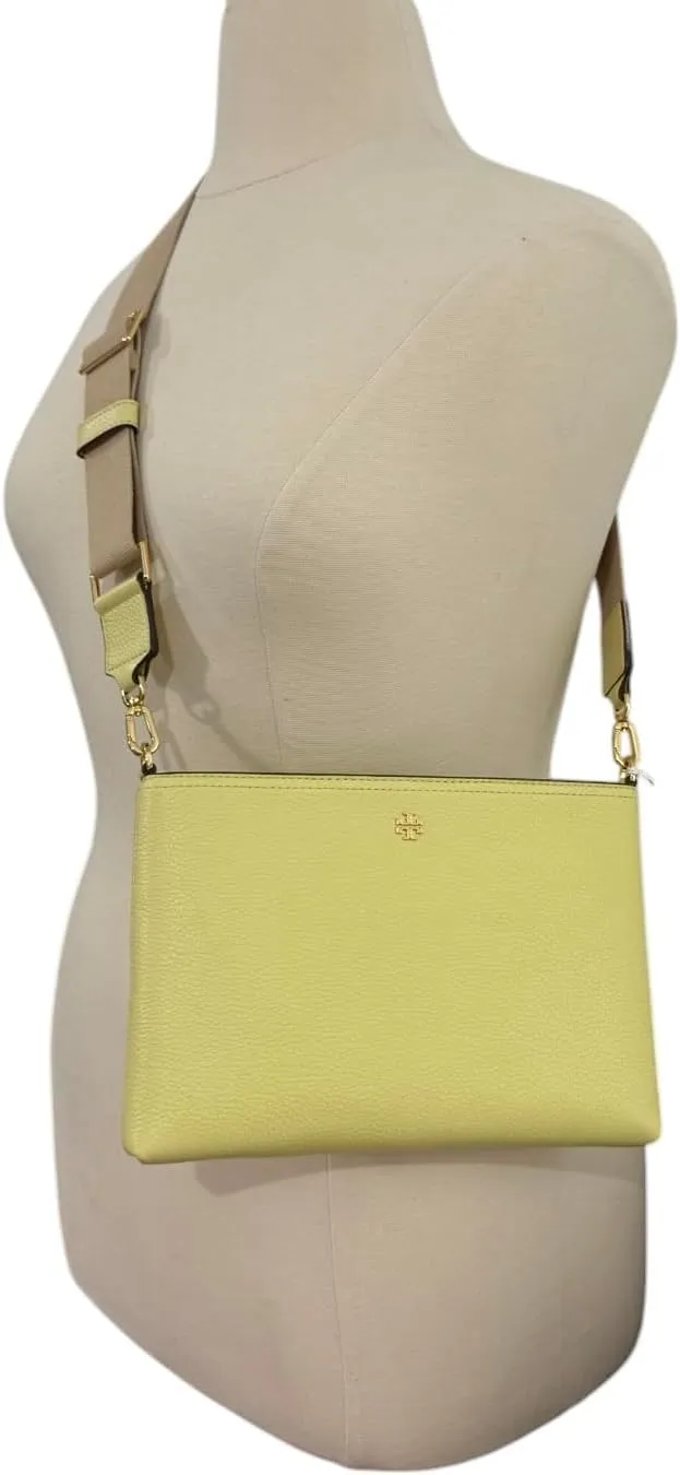 Tory Burch Womens 148314 Blake Swingpack Pebbled Leather Crossbody Shoulder Bag,