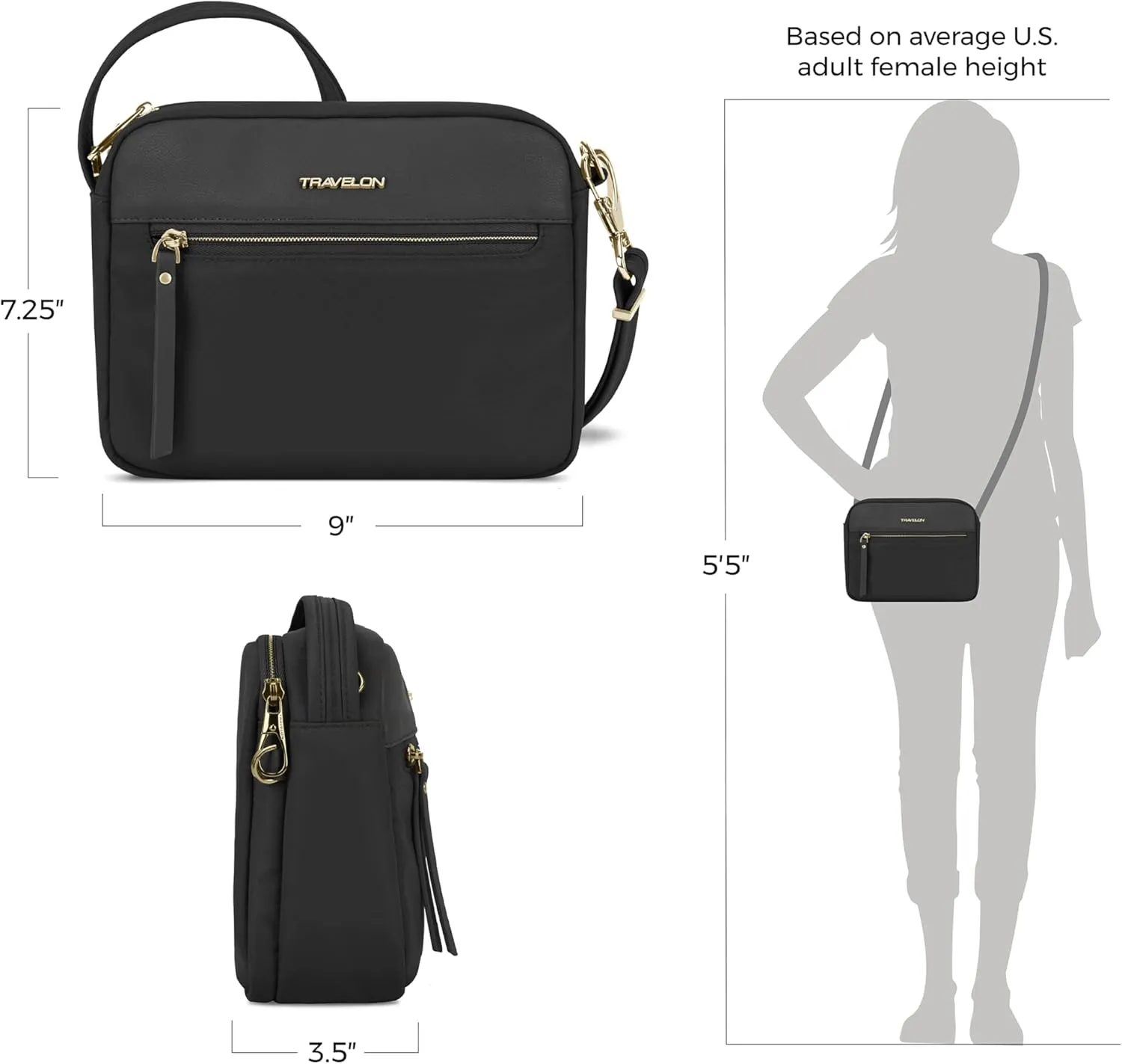 Travelon Anti-Theft Addison Small Crossbody