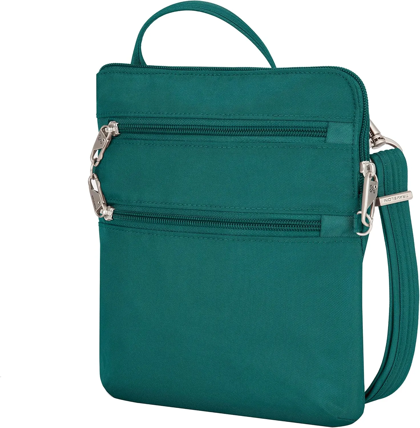 Travelon Anti-theft Classic Slim Double Zip Crossbody
