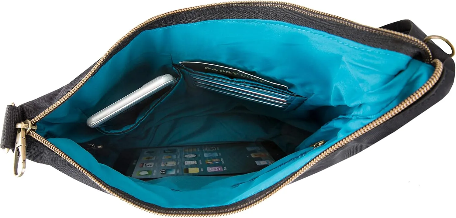 Travelon Anti-Theft Signature 3 Compartment Crossbody Bag