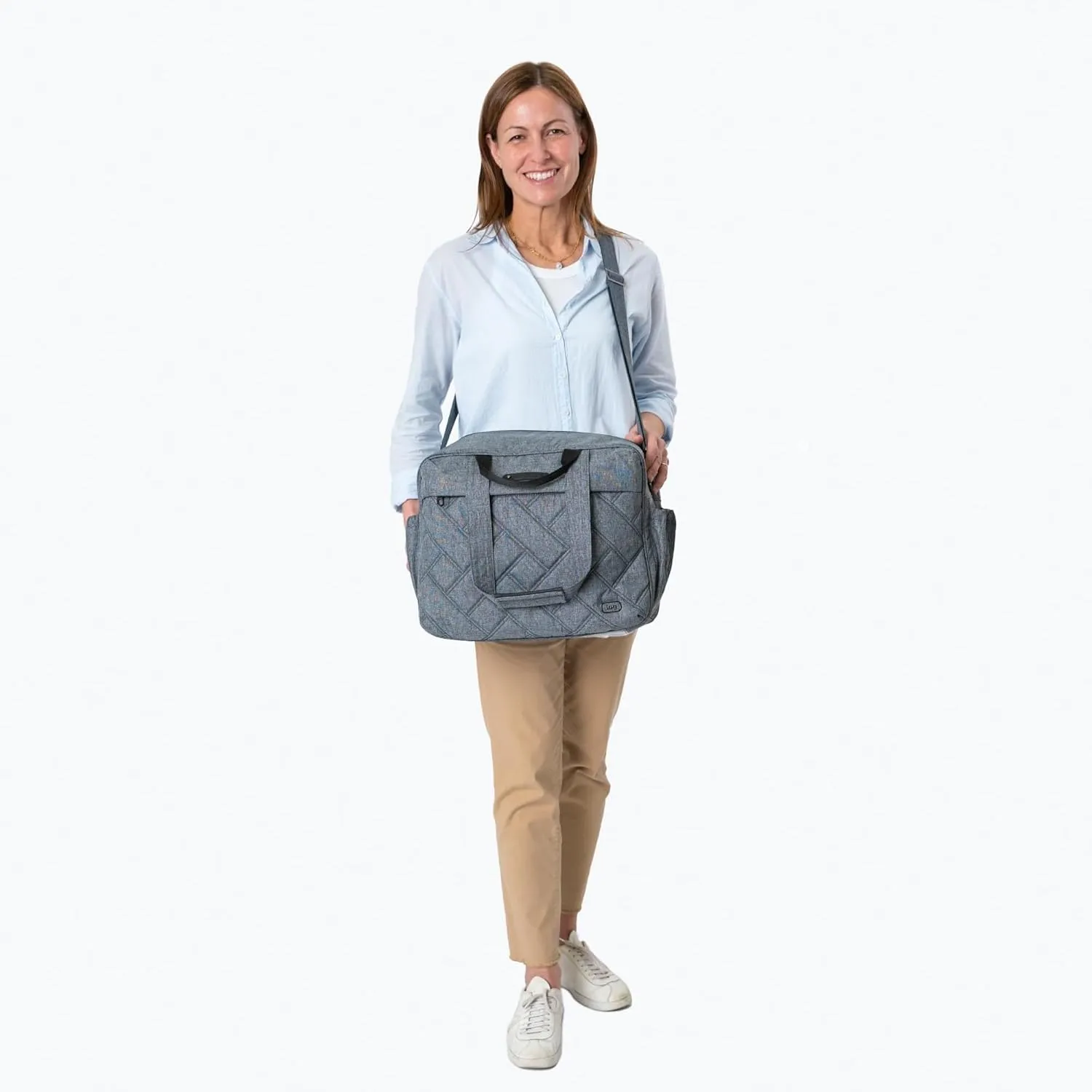 Trolley Bus Duffel Bag, HEATHER GREY