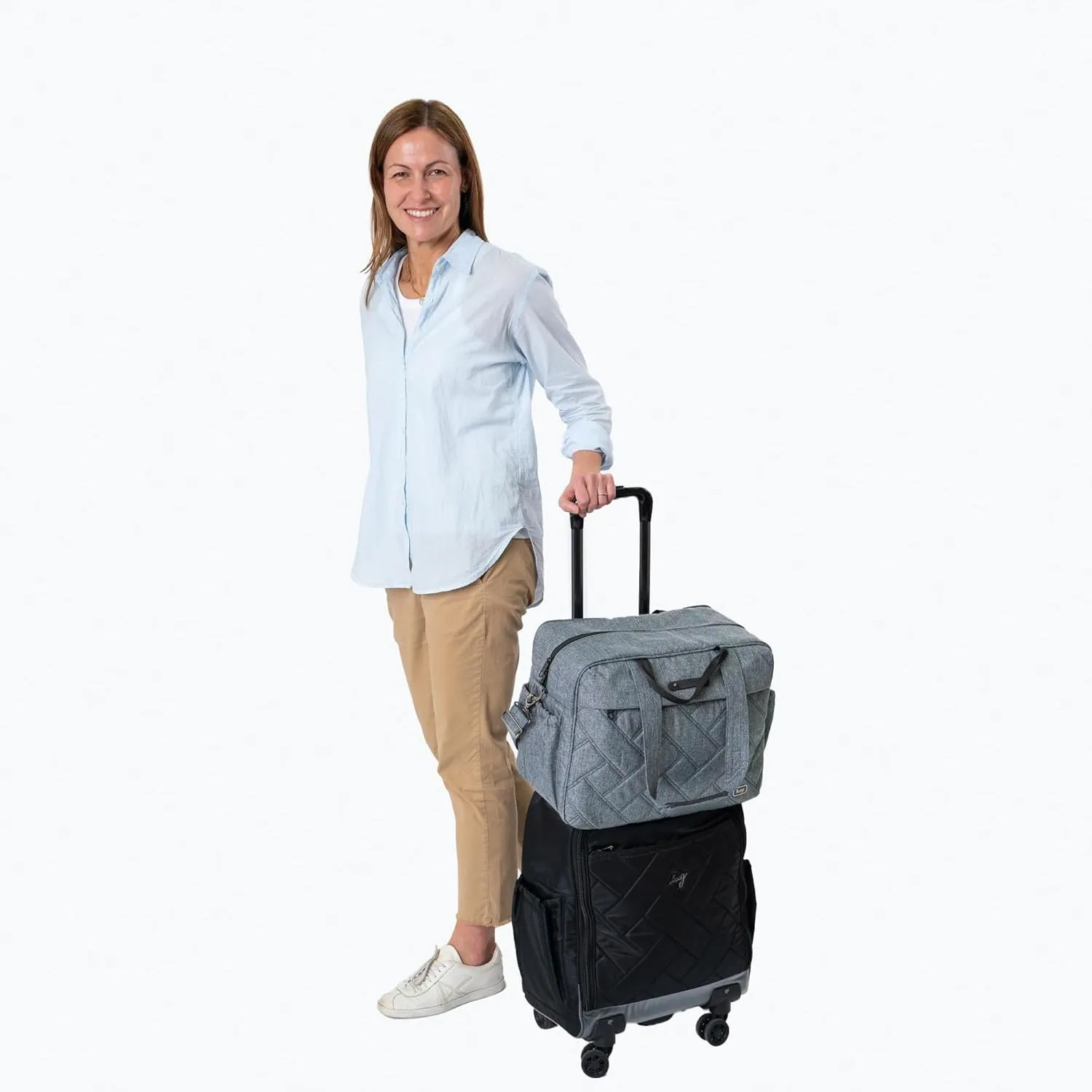 Trolley Bus Duffel Bag, HEATHER GREY