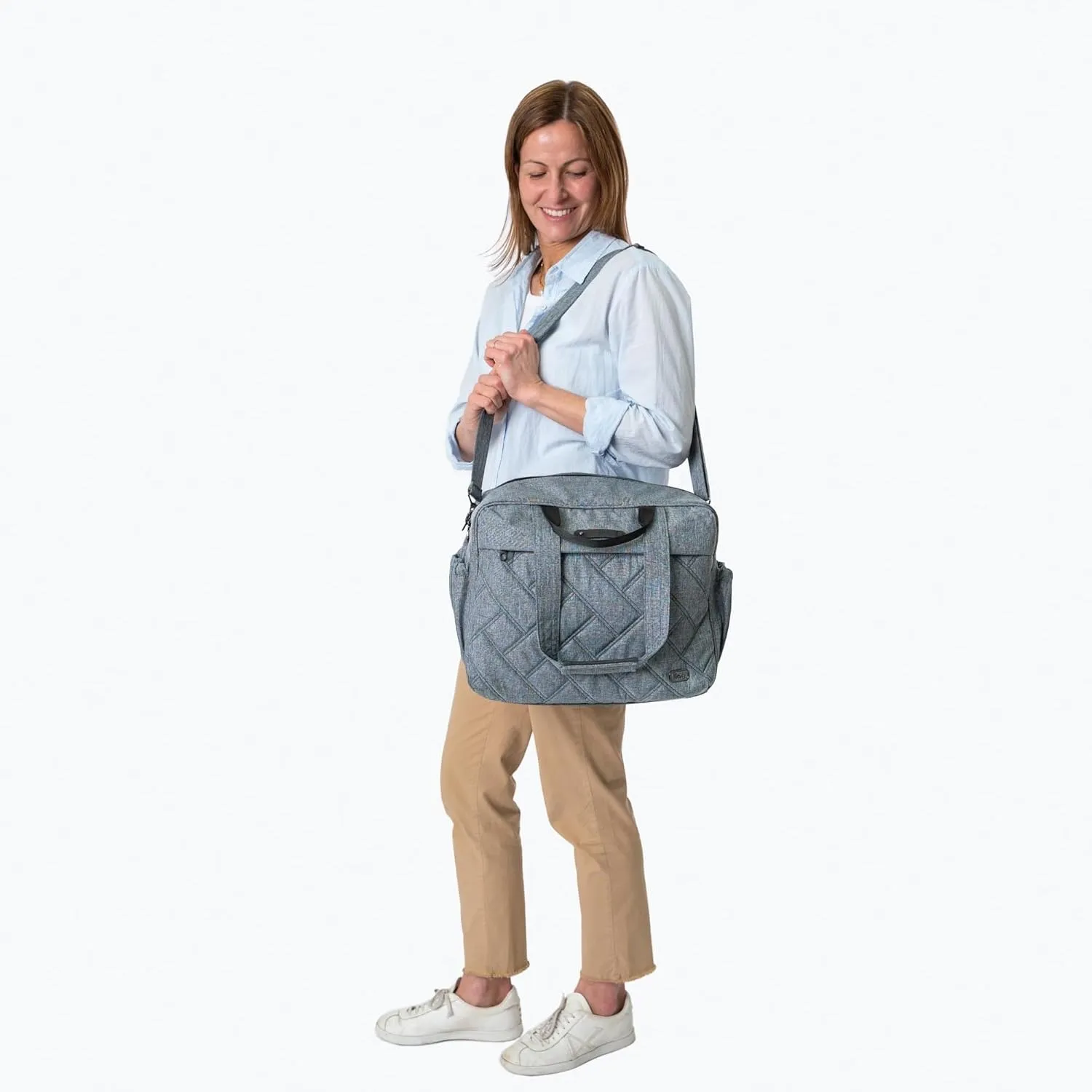 Trolley Bus Duffel Bag, HEATHER GREY