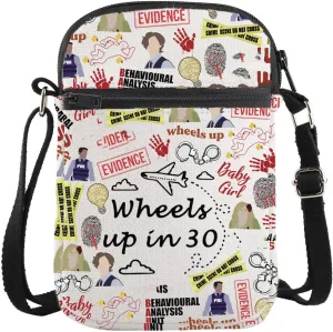 TSOTMO Crime TV Show Merch Wheels up in 30 Crossbody Bag for Crime Lovers Spencer Fans Gift