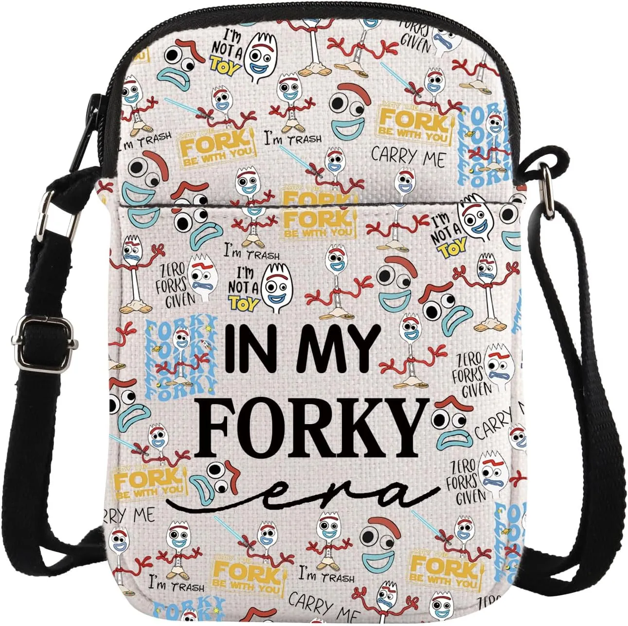 TSOTMO Toy Movie Merch Cartoon Forky Crossbody Bag WDW Gift for Story Fans Forky Gift