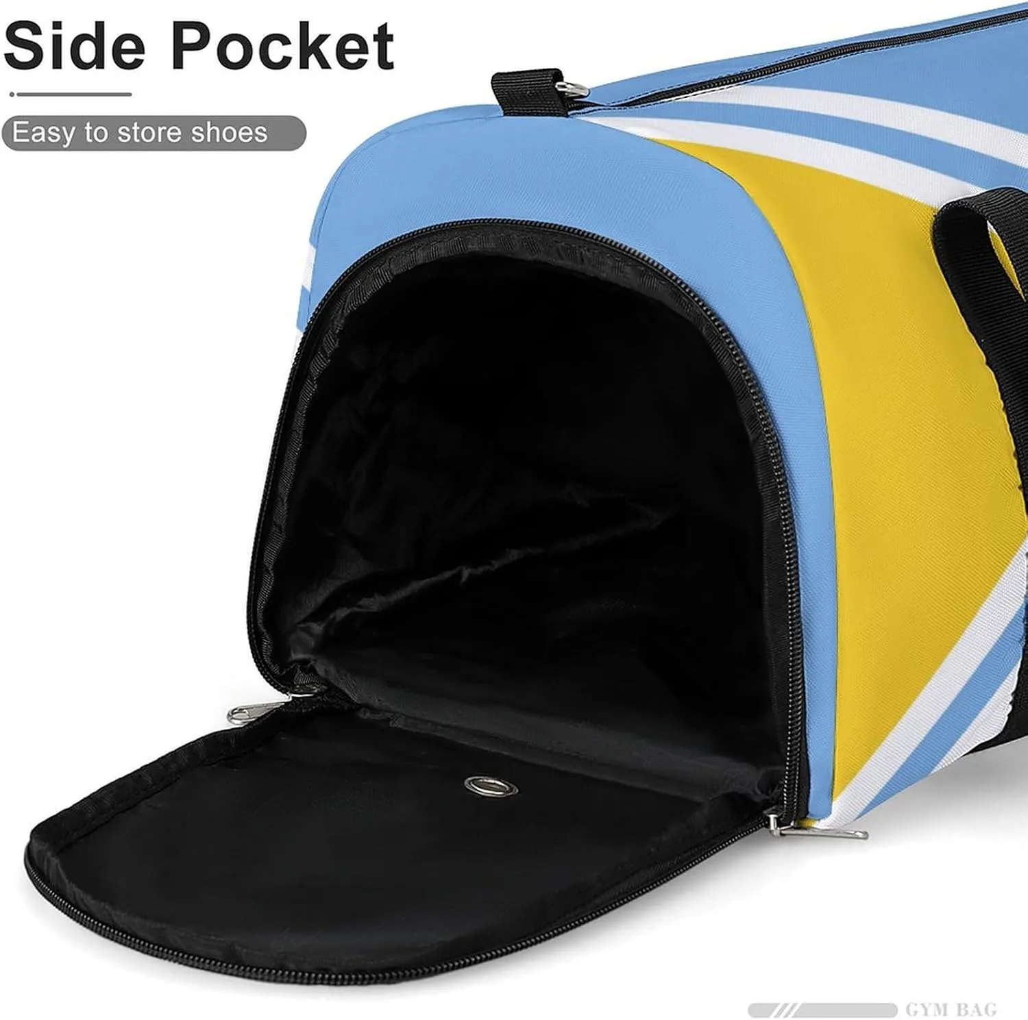 Tuva Flag Duffel for Boys Girls with Shoe Compartment and Wet Pocket