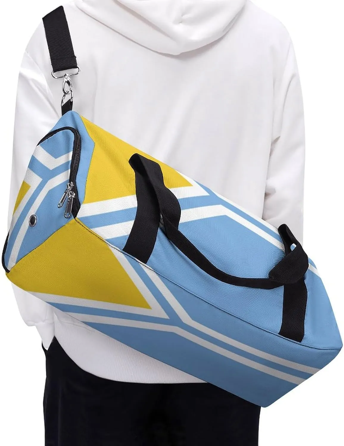 Tuva Flag Duffel for Boys Girls with Shoe Compartment and Wet Pocket