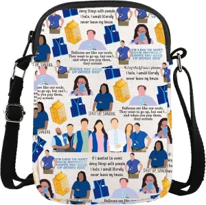 TV Show Inspired Crossbody Bag Store Tv Show Themed Gift Tv Series Fans Gift Reusable Canvas Purse Wallet Bag