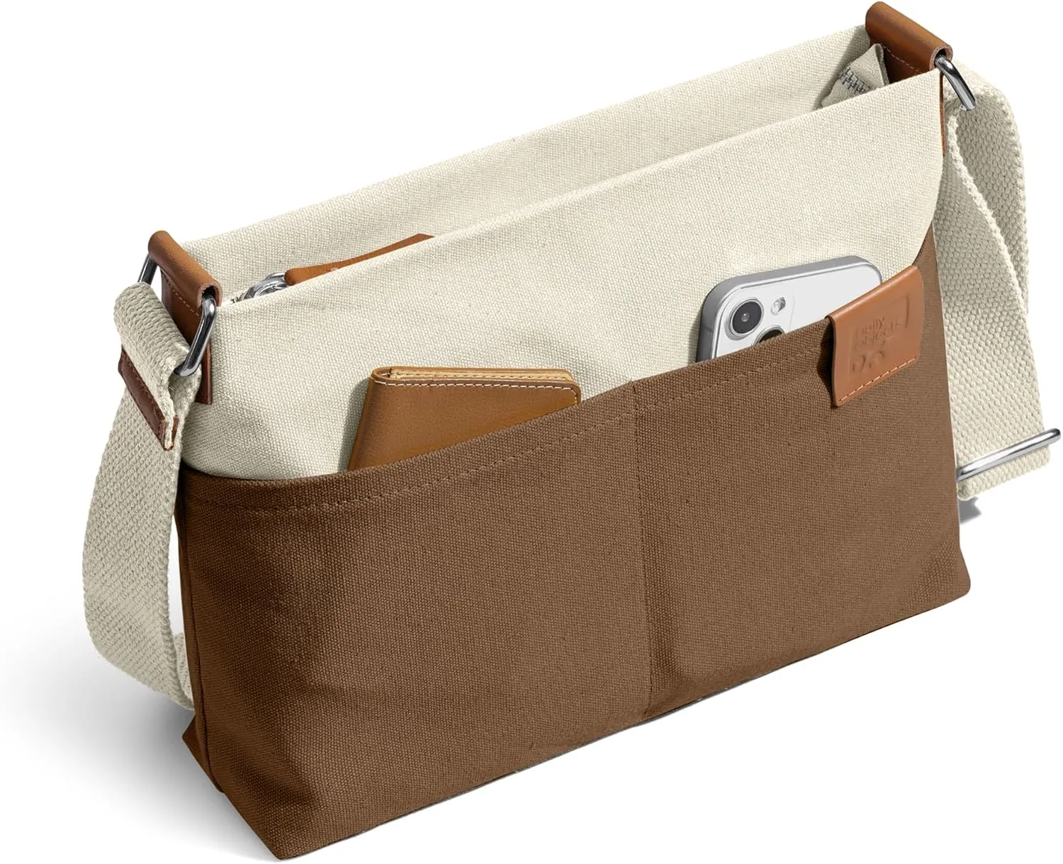 Unisex All Sunday Crossbody Messenger Bag | Trendy Cotton Handbag Purse | Shoulder Bag Organiser