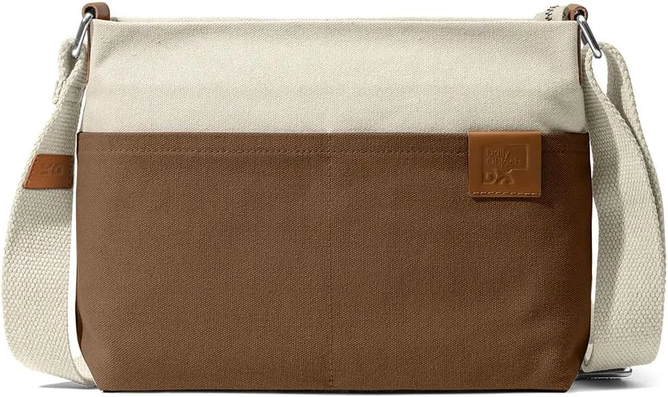Unisex All Sunday Crossbody Messenger Bag | Trendy Cotton Handbag Purse | Shoulder Bag Organiser