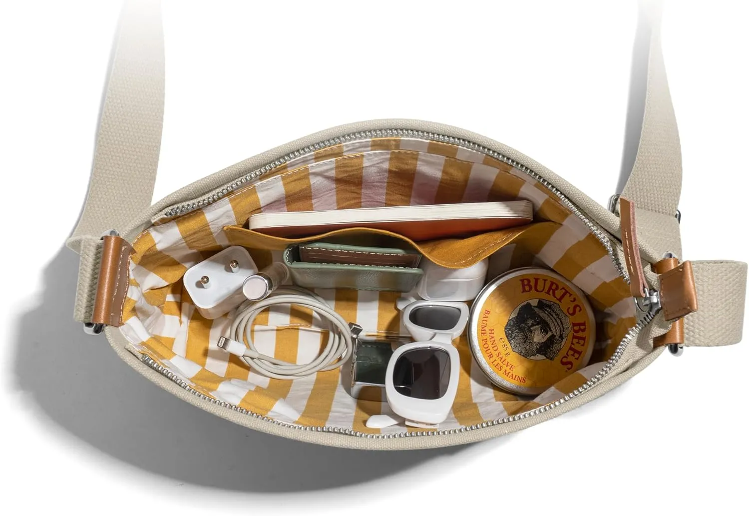 Unisex All Sunday Crossbody Messenger Bag | Trendy Cotton Handbag Purse | Shoulder Bag Organiser